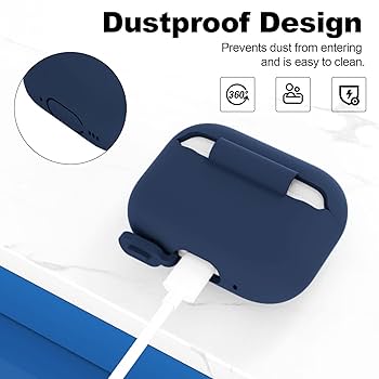 新品未使用◆モンクレール　青　AirPods AirPodsProケース MONCLER モンクレール AirPodsケース ショルダー紐 シリコン 青